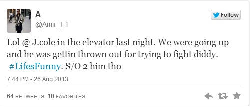 jcole diddy twitter fight